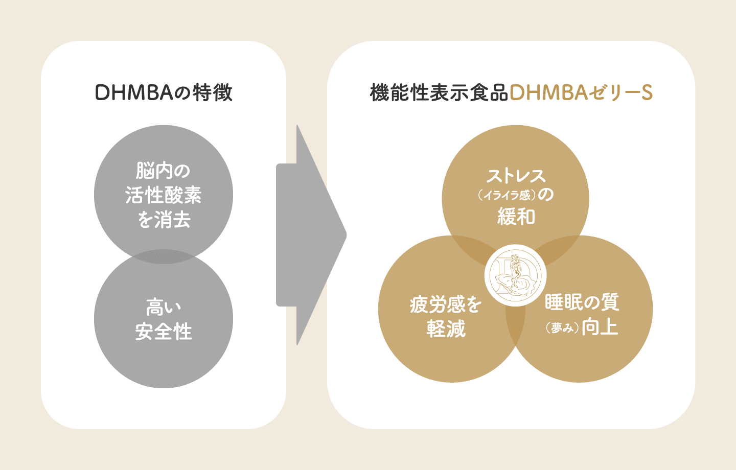 DHMBAの４つの特徴を表した図